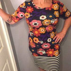 Lularoe floral dress size L